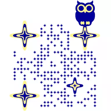 QRcodeLab - online qr code generator - qr code stars and owl