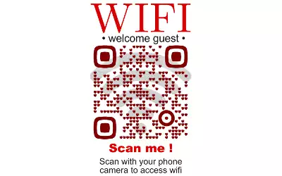 wi-fi touchless qr code board | web based qr code generator and advanced editor