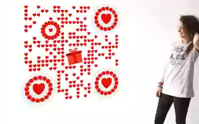 QRcodeLab online qr generator - heart shaped 3D qr image for valentine day